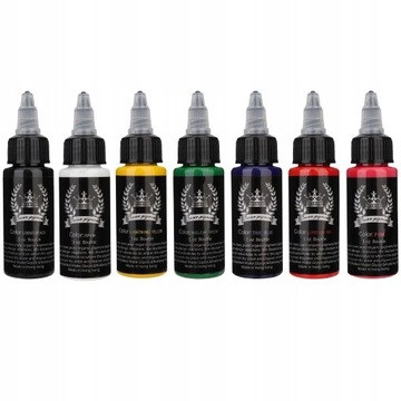 Tusz Do Tatuażu 7 X 30Ml Zestaw