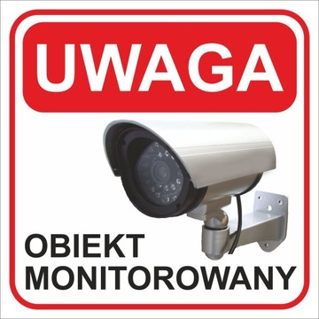 Tabliczka PCV ZNAK OBIEKT MONITOROWANY 30x30