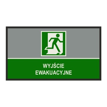 Oznakowanie Piktogram WYJŚCIE EWAKUACYJNE 85x150cm