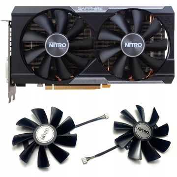 2 вентилятора охлаждения для SAPPHIRE R9 380 4G