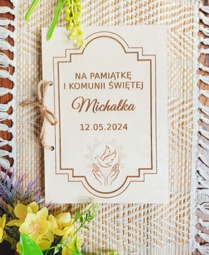 ПОДАРОЧНАЯ КАРТА СУВЕНИРЫ НА ПЕРВОЕ СВЯТОЕ ПРИЧАСТИЕ ФАНЕРА ДЕРЕВО БОЛЬШАЯ А5