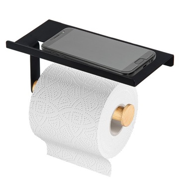 UCHWYT NA PAPIER TOALETOWY Z PODSTAWKĄ NA TELEFON
