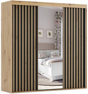 Szafa Przesuwna Lamele MANILA W 230x265 NA WYMIAR!