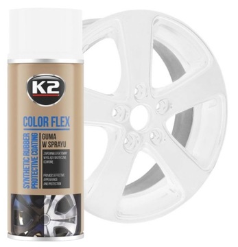 K2 FLEX SPRAY РЕЗИНОВАЯ ФОЛЬГА БЕЛАЯ 400МЛ