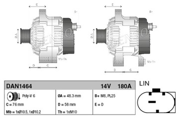 ALTERNÁTOR BMW 1 F20 F21 2 F22 F87 F23 F45 GRANÁT TOURER F46 3