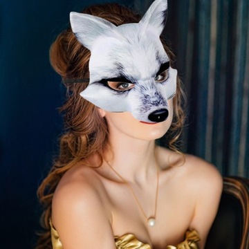 МАСКА ЛИСА ХЭЛЛОУИН ПЛАТЬЕ МАСКИ НАРЯД