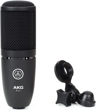 AKG P120 КОНДЕНСАТОРНЫЙ МИКРОФОН XLR + ARM + POP
