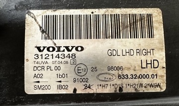 31214348 SVĚTLO PRAVÁ PŘEDNÍ D5 AWD 151 2009 VOLVO XC70 II