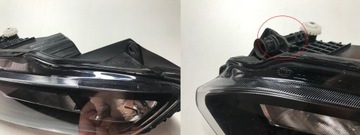 VW POLO V LIFT 14-17 РЕШЕТКА + ГАЛОГЕН ПРАВЫЙ 6C0 OE