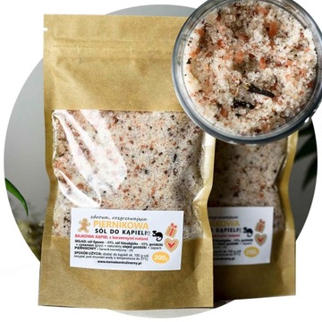 pachnąca PIERNIKOWA SÓL DO KĄPIELI korzenna 200g