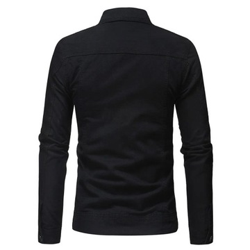 Мужская черная джинсовая куртка весна-осень 2023, мужская Al