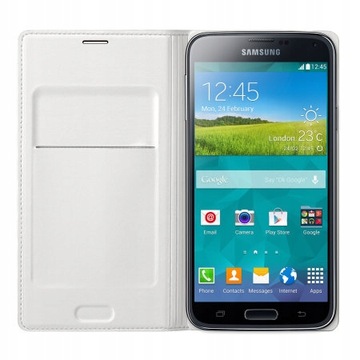 Etui z klapką Samsung do Samsung Galaxy S5 biały FLIP WALLET