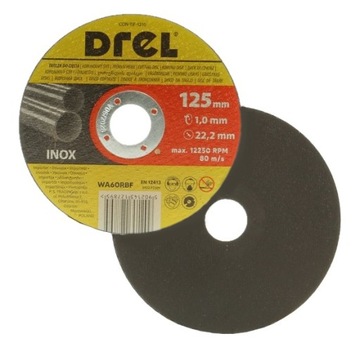 TARCZA KORUNDOWA DO CIĘCIA METALU 125 x 1 mm INOX