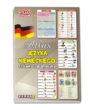 ZESTAW ILUSTROWANYCH ATLASÓW SZKOLNYCH x6 J. Angielski Gramatyka, Słówka, P