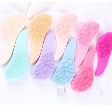 Szczotka silikonowa do włosów elastyczna grzebień