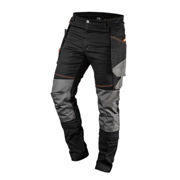 Spodnie robocze HD Slim, odpinane kieszenie, rozmiar XXL