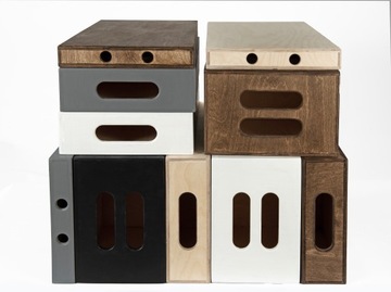Фанерные коробки Apple box, 3 шт. Серый.