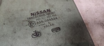 NISSAN NAVARA D40 FACELIFT 15R SKLO (OKNO) MALÉ DVEŘE PRAVÝ ZADNÍ AS3