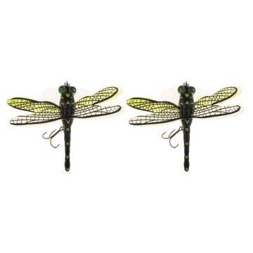 2 Popper Fishing Dragonfly Pływające Fly Fishing