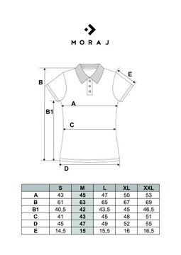 KOSZULKA POLO DAMSKA BAWEŁNIANA MORAJ PREMIUM T-SHIRT POLÓWKA GRANATOWA