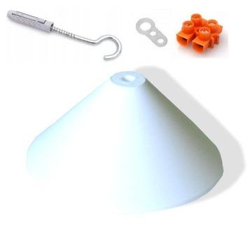 Podsufitka do lamp rozeta sufitowa maskownica BIAŁA