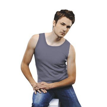 МУЖСКАЯ ФУТБОЛКА ИЗ ХЛОПКА НА РЕМЕНЯХ МУЖСКАЯ ФУТБОЛКА-БОКСЕР M