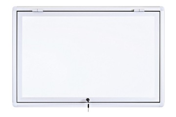 Gablota informacyjna ogłoszeniowa wisząca zewnętrzna 60x80 aluminiowa