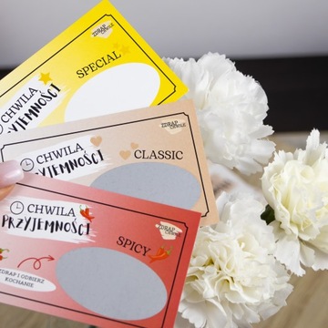 Подарок на годовщину — Любовные купоны — 20 скретч-карт — Моменты удовольствия