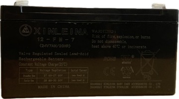 Akumulator XINLEINA 24 V 7Ah bateria do pojazdów na akumulator , UPS itp.