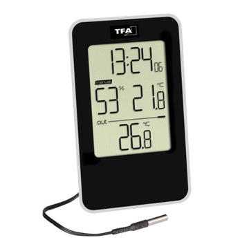 Termo higrometr z zegarem TFA 30.5048.01