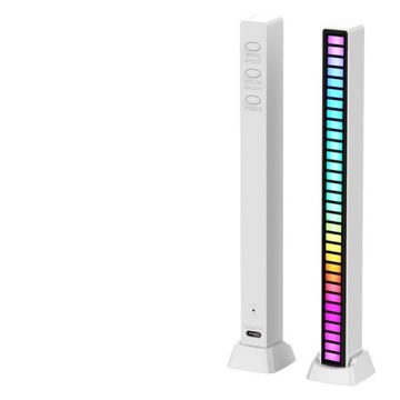 Светодиодная музыкальная лампа RGB, управление через приложение, синхронизация со звуковым компьютером