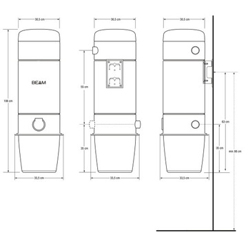 Пылесос BEAM SC 355 PLATINUM CENTRAL
