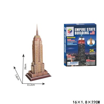 UKŁADANKA PUZZLE 24 EL. 3D EMPIRE STATE BUILDING