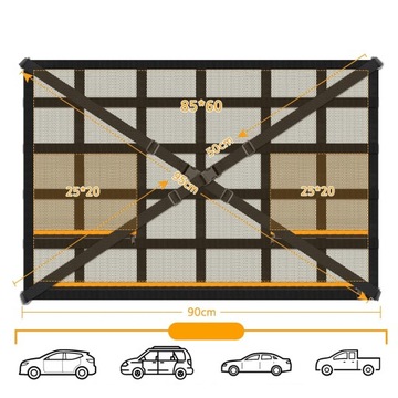 УНИВЕРСАЛЬНАЯ СЕТОЧНАЯ СУМКА ДЛЯ ХРАНЕНИЯ ПОД ПОТОЛКОМ АВТОМОБИЛЯ