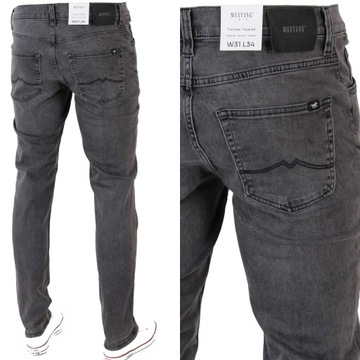 MUSTANG TRAMPER TAPERED SLIM SPODNIE JEANS _ W33 L36