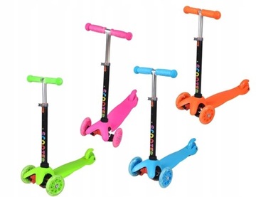 HULAJNOGA TRÓJKOŁOWA DLA DZIECI LED BALANSOWA KOLO