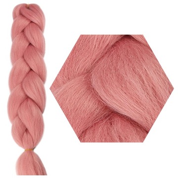 Włosy SYNTETYCZNE do warkoczyków KOLOROWE warkoczyki DOCZEPIANE WŁOSY pasma