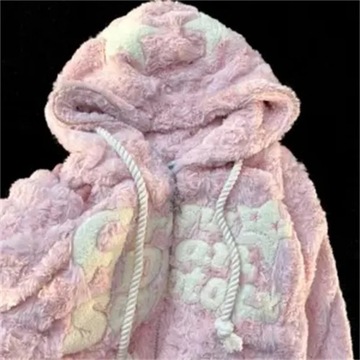 2023 Autumn/New Loose Sweetheart Hooded Pull Cord