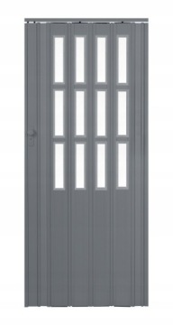 DRZWI HARMONIJKOWE ST13 KOLOR SZARY 85 CM