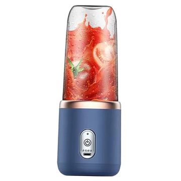 Соковыжималка, 400 мл, 6 лезвий, USB-перезаряжаемый ПИЩЕВОЙ МИКСЕР TRAVEL BLUE