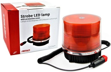 KOGUT LAMPA OSTRZEGAWCZA STROBOSKOP LED 12V AMIO