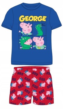 PIŻAMA CHŁOPIĘCA ŚWINKA PEPPA GEORGE KR. RĘKAW 128