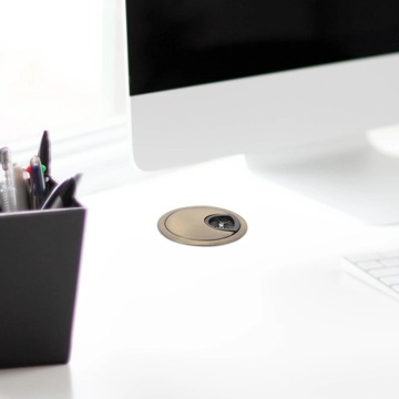 Заглушка отверстия для стола Люверс 60мм 2 шт.