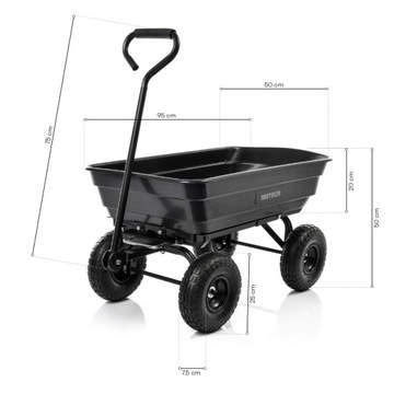 ТРАНСПОРТНЫЙ ГРУЗОВИК, САМОСВАЛ, тачка МЕТЕОР, вместительная, поворотная ось, большие колеса