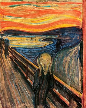 Rep Edvard Munch Krzyk 100x80 obraz płótno Art Lue