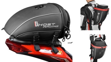 Torba na tylne siedzenie plecak torba 3w1 GHOST RACING czerwona