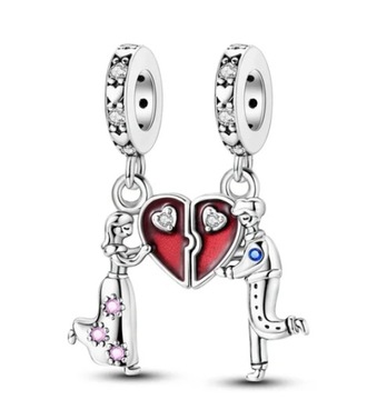 KORALIK ZAWIESZKA CHARMS MAŁŻEŃSTWO PARA MIŁOŚĆ model 5