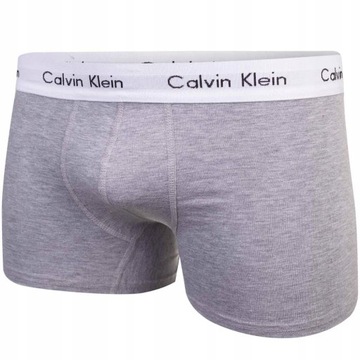 Męskie bokserki bawełniane CALVIN KLEIN 3P czarne, granatowe, szare L