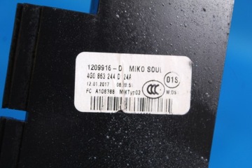 AUDI A6 C7 ПОДЪЕМНАЯ ЦЕНТРАЛЬНАЯ ТУННЕЛЬНАЯ КОНСОЛЬ 17R 4G0863244D