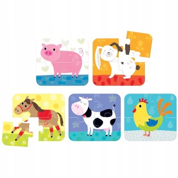 Пазл с животными - 20 деталей